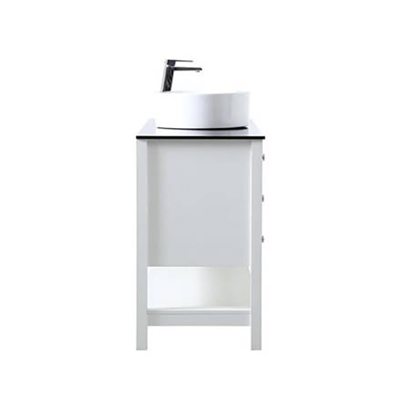 Marble Bathroom Vanity With Cuntertop Sink Solid Wood +MDF 48 Inch